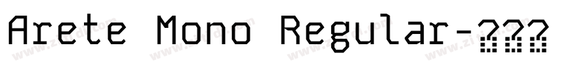 Arete Mono Regular字体转换